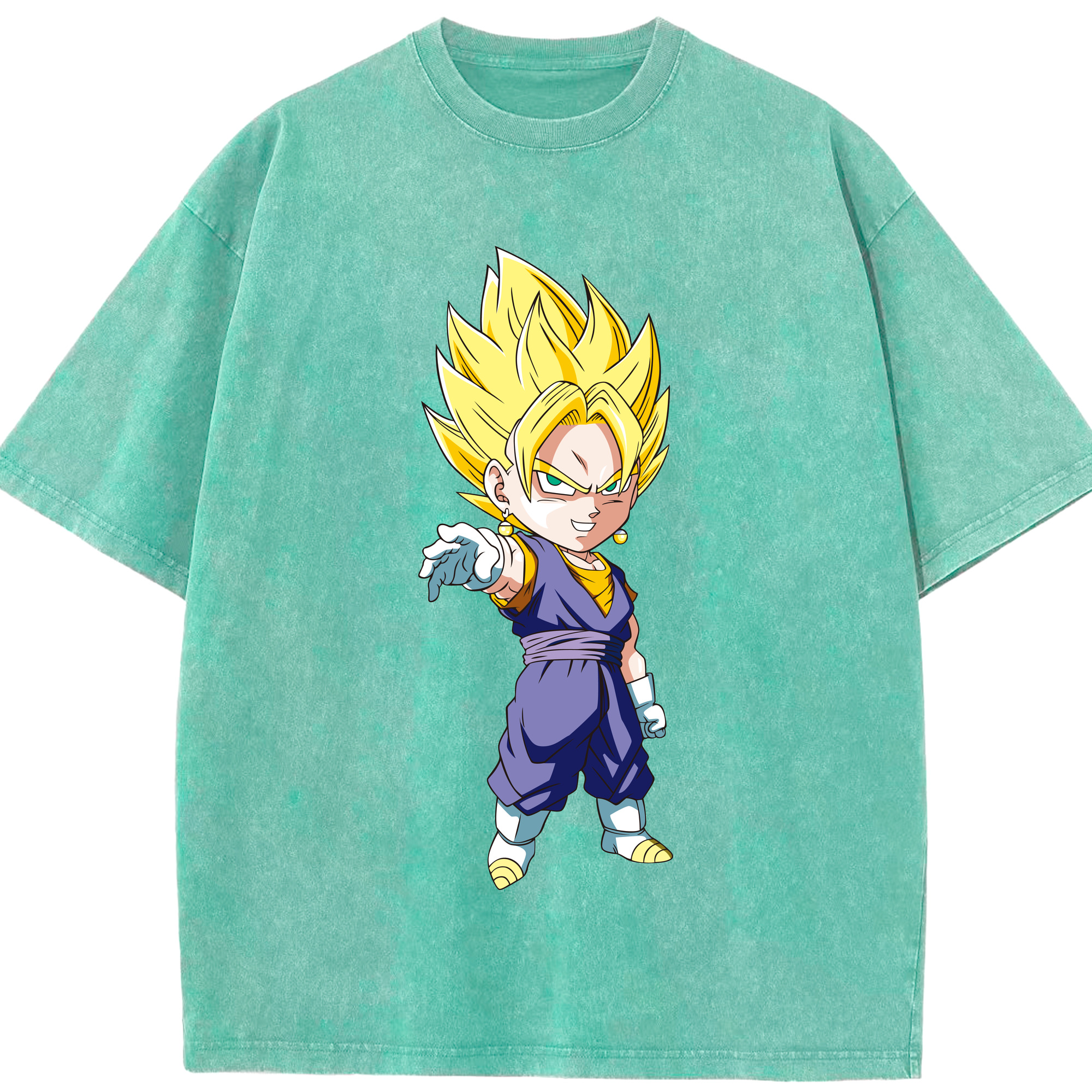 （画像用） ドラゴンボール ベジット DRAGON BALL Vegetto 綿100% ヴィンテージ風 半袖Tシャツ（フロントプリント）
